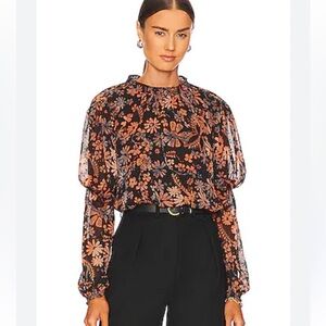 Free People Clarissa floral Printed Top